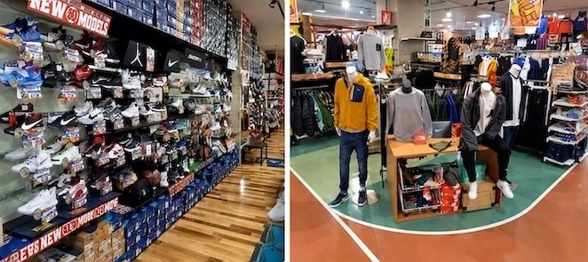 フタバスポーツ朝霞本店の店内風景